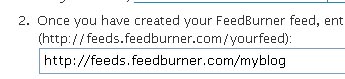 RSS-лента Wordpress FeedBurner