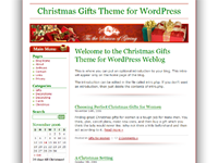 Новогодняя тема Christmas Gifts для блога WordPress